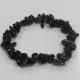 Bracelet en Eclats de Pierre Agate noire