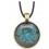 Collier Fleur pressée - Bleu ciel