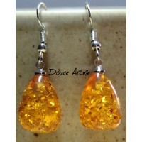 Boucles d'oreilles en Ambre
