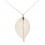 Véritable feuille en pendentif - Doré