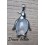 Pendentif Pingouin en Cristal de roche