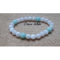 Bracelet Amazonite & Pierre de lune