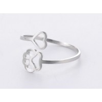 Bague Coeur & Empreinte de patte