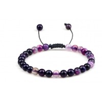 Bracelet d'Agate violette