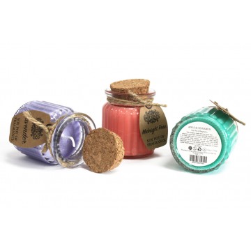 Bougies parfumées en pot