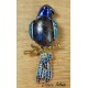 Broche Perroquet en Lapis Lazuli