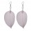 Véritables feuilles en Boucles d'oreilles - "Violet"