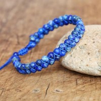 Bracelet tressé de Lapis Lazuli