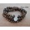 Mala 108 perles d'Oeil du Tigre Doré