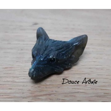 Loup en Labradorite