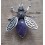 Broche Abeille en Améthyste
