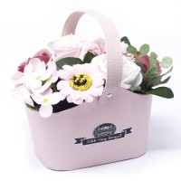 Petit panier de fleurs de savon