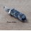 Pendentif hexagonal Obsidienne flocons de neige