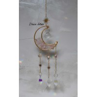 Capteur de Soleil - Demi-Lune Quartz Rose