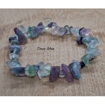 Bracelet en Eclats de Fluorite