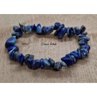 Bracelet en Eclats de Lapis Lazuli