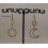Boucles d'oreilles Soleil/Lune Dorées