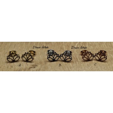 Boucles d'oreilles Fleur de Lotus