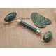 Lot Roller Jade & Gua Sha en Jade Verte