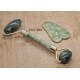 Lot Roller Jade & Gua Sha en Jade Verte