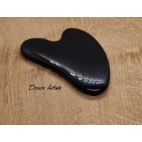 Gua Sha en pierre d'Obsidienne