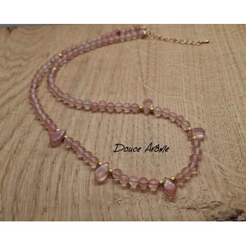 Collier en Tourmaline Melon d'eau