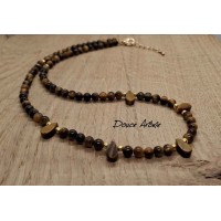 Collier en Oeil du Tigre