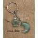 Porte-clé Lune & Etoile en Aventurine