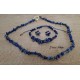 Parure Eclats de pierres de Lapis Lazuli