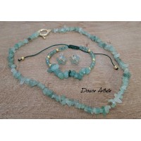 Parure Eclats de pierres d'Aventurine