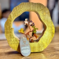 Arbre de Vie & Cadre Bois de Manguier - 7 chakras